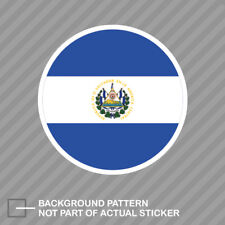Round Salvadoran Flag Sticker Decal Vinyl El Salvador SLV picture