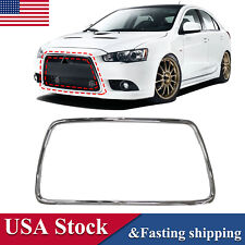 For 2009-15 Lancer Ralliart GT Front Bumper Grille Molding Chrome Trim Surround picture