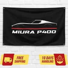 For Lamborghini Miura P400 1966-1973 Enthusiast 3x5 ft Flag Banner Birthday Gift picture