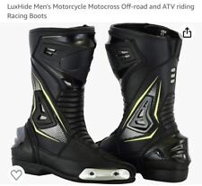LuxHide Men's Motorcycle Motocross Off-road and ATV riding Racing Boots Size 12 picture