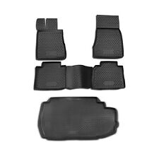 Floor Mats & Cargo Trunk Liner 3D Molded Set Fits MB S-Class W220 2000-2005 picture