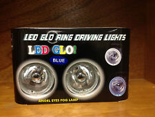 3 INCH ROUND CLEAR  HALOGEN LIGHTS WITH BLUE LED ANGEL EYE RINGS  HL-2109 picture