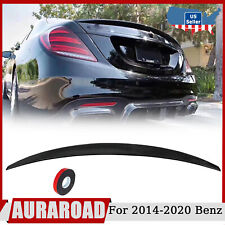 For 14-20 Mercedes Benz S-Class W222 S450 Rear Trunk Spoiler Carbon Fiber Style picture