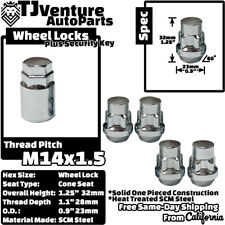 4Pc Chrome M14x1.5 Anti-Theft Wheel Lock Lug Nut Fit Dodge Durango Ram1500 &More picture