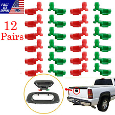 12pair Tailgate Handle Rod Clips LH RH Fit 1999-2007 Chevy Silverado GMC Sierra  picture