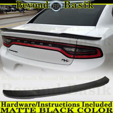 For 2011-21 2022 Dodge Charger PAINTED MATTE BLACK Factory HELLCAT Style Spoiler picture