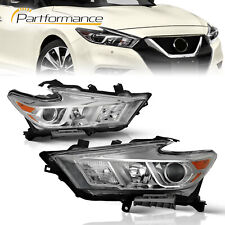 For 2016-2018 Nissan Maxima S/SL/SV Halogen Headlights W/LED DRL Left&Right Side picture