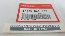 OEM Honda Genuine MADE IN JAPAN JDM Decal Name Plate Sticker 87125-041-680 NEW picture