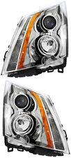 For 2008-2014 Cadillac CTS CTS Sedan Headlight Halogen Set Pair picture