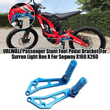 URLWALL 2x Rear Foot Pegs Pedal Blue For Sur-Ron Light Bee S/X Segway X160 X260 picture