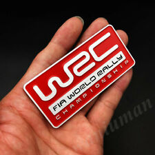 3D Metal Red WRC FIA World Rally Championship Car Emblem Badge Decals Sticker picture