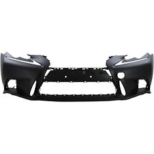 Front Bumper Cover For 2014-2015 Lexus IS250 w/ F-Sport Pkg/HLW holes Primed picture