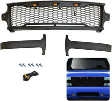 For 99-02 Chevy Silverado 00-06 Suburban Tahoe MATTE BLACK Front Grille w/ LED picture