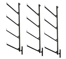 3 Pack 4 Tier Shipping Container Pipe Rack w/ 18