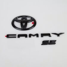 NEW 3PS 2018-2024 TOYOTA CAMRY SE Gloss Black EMBLEM OVERLAY KIT  PT948-03191-02 picture