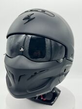 Scorpion Exo Covert Matte Black Half Face Motorcycle Helmet Size Medium picture