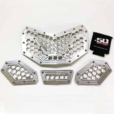 4pc CAN-AM X3 Custom CNC Machined Billet Aluminum Grille Insert USA RAW Silver picture
