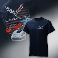 2017-2019 Corvette C7 Mens Patriotic Grand Sport T-Shirt 637041 picture