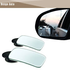 Rectangle Blind Spot Mirror HD Glass Convex Lens Frameless Rear View Mirror 2PCS picture