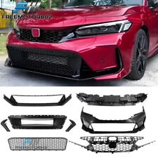 Fits 22-24 Honda Civic Hatchback & SI Tpye R Style Front Bumper w/ Upper Grille picture