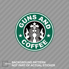 Guns and Coffee Sticker Decal Vinyl 2A molon labe gun rights picture
