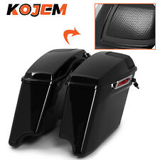 4'' Hard Stretched Extended Saddlebags W/Speaker Lids For Harley CVO Glide 14-23 picture