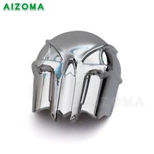 Chrome Motorcycle Bike Skull Stock Cowbell Horn Cover Plastic For Harley 92-15 picture
