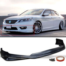 For 13-15 Honda Accord 4Dr JDM MD Style Front Bumper Lip Spoiler Chrome Molding picture