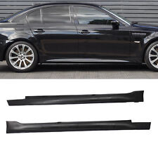 Fits 04-10 BMW E60 E61 5-Series M5 Style PP Side Skirts Panels Extension Pair picture