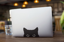 Peeking Black Cat Cool Decal Sticker for Cars, Windows, Laptop, Notebook picture