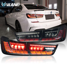 VLAND GTS Smoked LED Tail Lights W/Animation For 2019-22 BMW 3-Series G20 G80 M3 picture