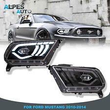2X LED Headlights Assembly Front Lamps For 2010 2011 2012 2013 2014 Ford Mustang picture