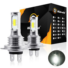 H7 LED Headlight Bulbs Kit High / Low Beam 6500K Super Bright White Lights 2x picture