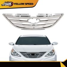 Fit For 2011 2012 2013 Hyundai Sonata Grille Assembly Front Grill Chrome picture