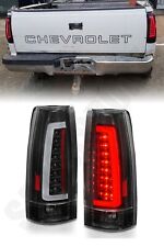 Set of Black C-Bar LED Taillights for 88-99 GM C/K 1500 2500 3500 Yukon Suburban picture