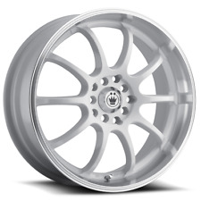 1 New White With Machined Lip Konig Lightning 16X7 40 5-100/114.30 Wheel picture