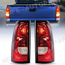 Red Tail Lights For 2003-2006 Chevy Silverado 1500 2500 3500 HD Brake Lamps Pair picture