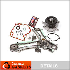 99-04 Jeep Dodge 4.7L Timing Chain Water Pump Kit+Timing Cover Gasket Set JTEC picture
