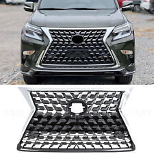 Fits 2014-2022 Lexus GX460 Front Upper Grille Chrome Black New Style USA picture