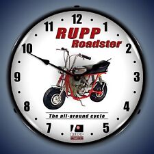 Rupp Roadster Minibike Wall Clock, LED Lighted picture