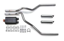 2009-2019 Chevy Silverado Flowmaster Super 40 Dual Truck Exhaust Kit Chrome Tips picture