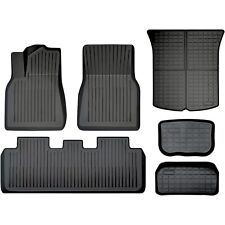 Floor Mats for Tesla Model Y 5-Seat 2021-2023 Custom-Fit All-Weather Protection picture