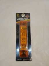 8 LED Reflector Rectangular Clearance Marker (AMBER LED w/ AMBER LENS) picture