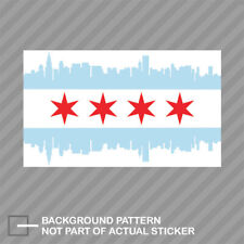 Chicago City Skyline Flag Sticker Decal Vinyl IL picture