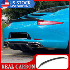 For Porsche 911 991 991.1 991.2 2012-19 REAL CARBON Rear Trunk Spoiler Boot Wing picture