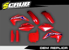 Honda CRF150R 2007-2024 Plastic body kit + replica decals fitted picture