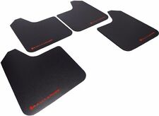 Rally Armor Basic Universal Mud Flaps Set of 4 No HW, BLACK w/ RED  MF12-BAS-RD picture