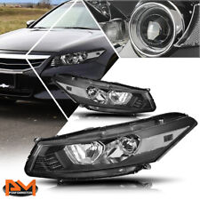 For 08-12 Honda Accord Coupe Projector Headlight/Lamp Black Housing Clear Side picture