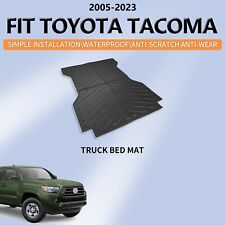 Fit 2005-2023 Toyota Tacoma Truck Rear Bed Mats TPE Bed Liners for 6ft Long Bed picture