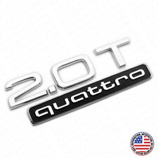 17-22 Audi Rear Trunk Deck Lid 2.0T Quattro Nameplate Emblem Logo Badge Chrome picture